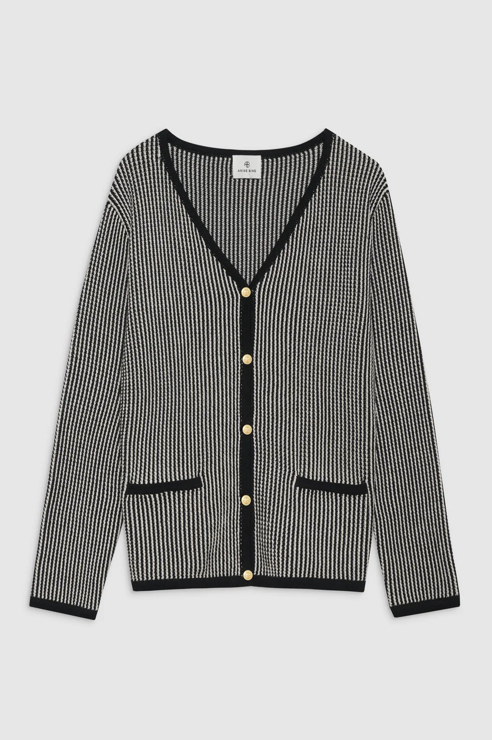 Anine Bing Dave Cardigan Black White Martin York Martin York