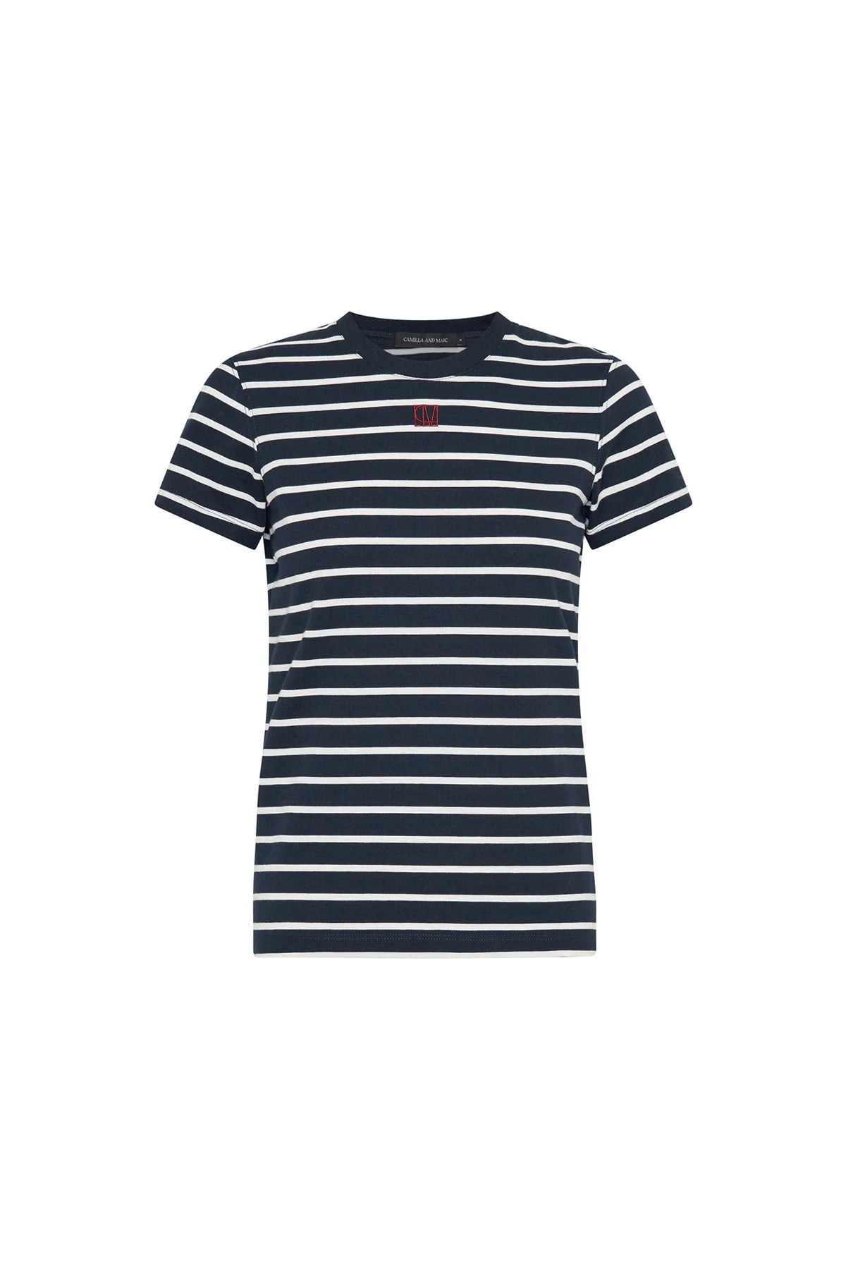 Sora Tee - Navy with White Stripe