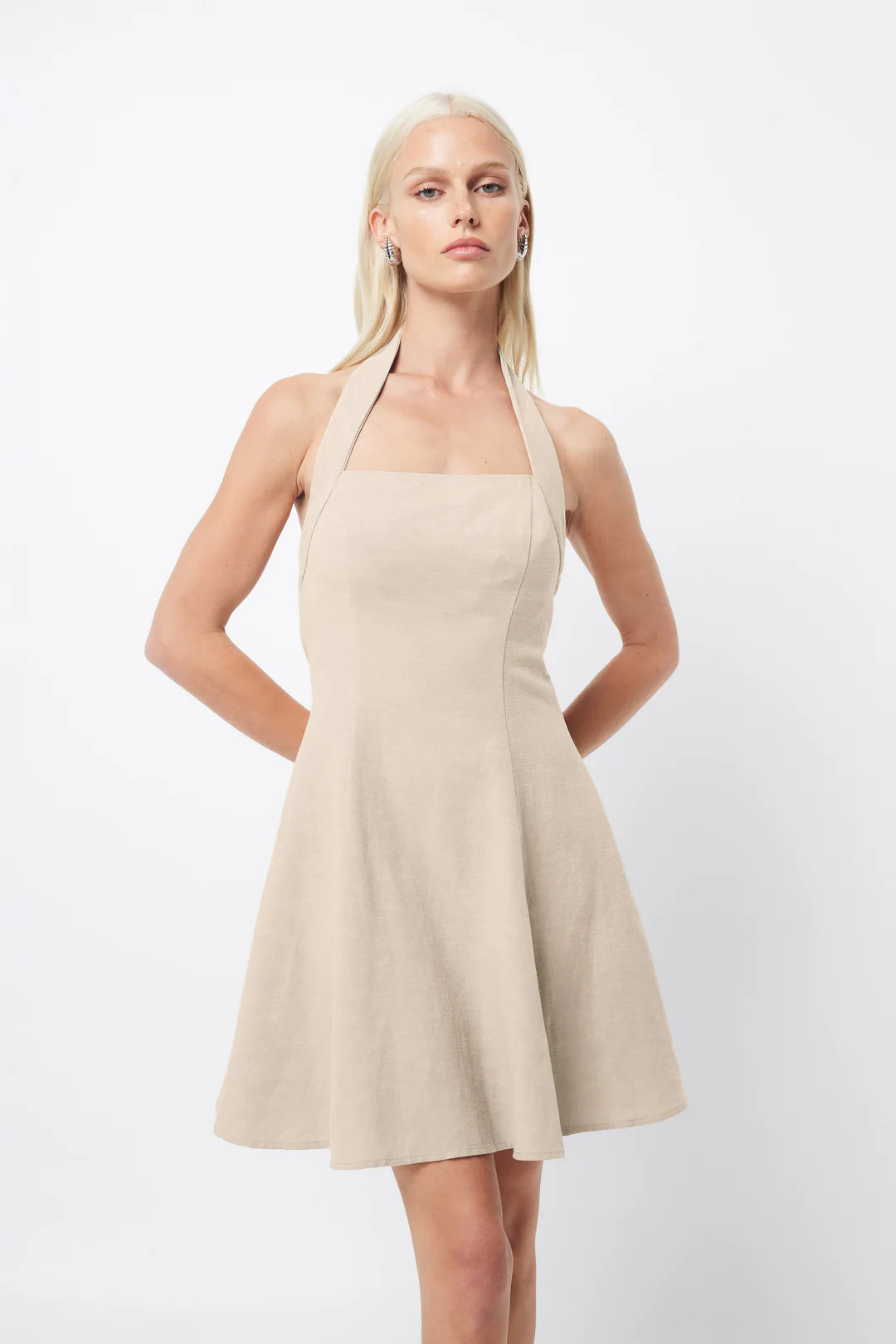 Common Ground Mini Dress - Natural