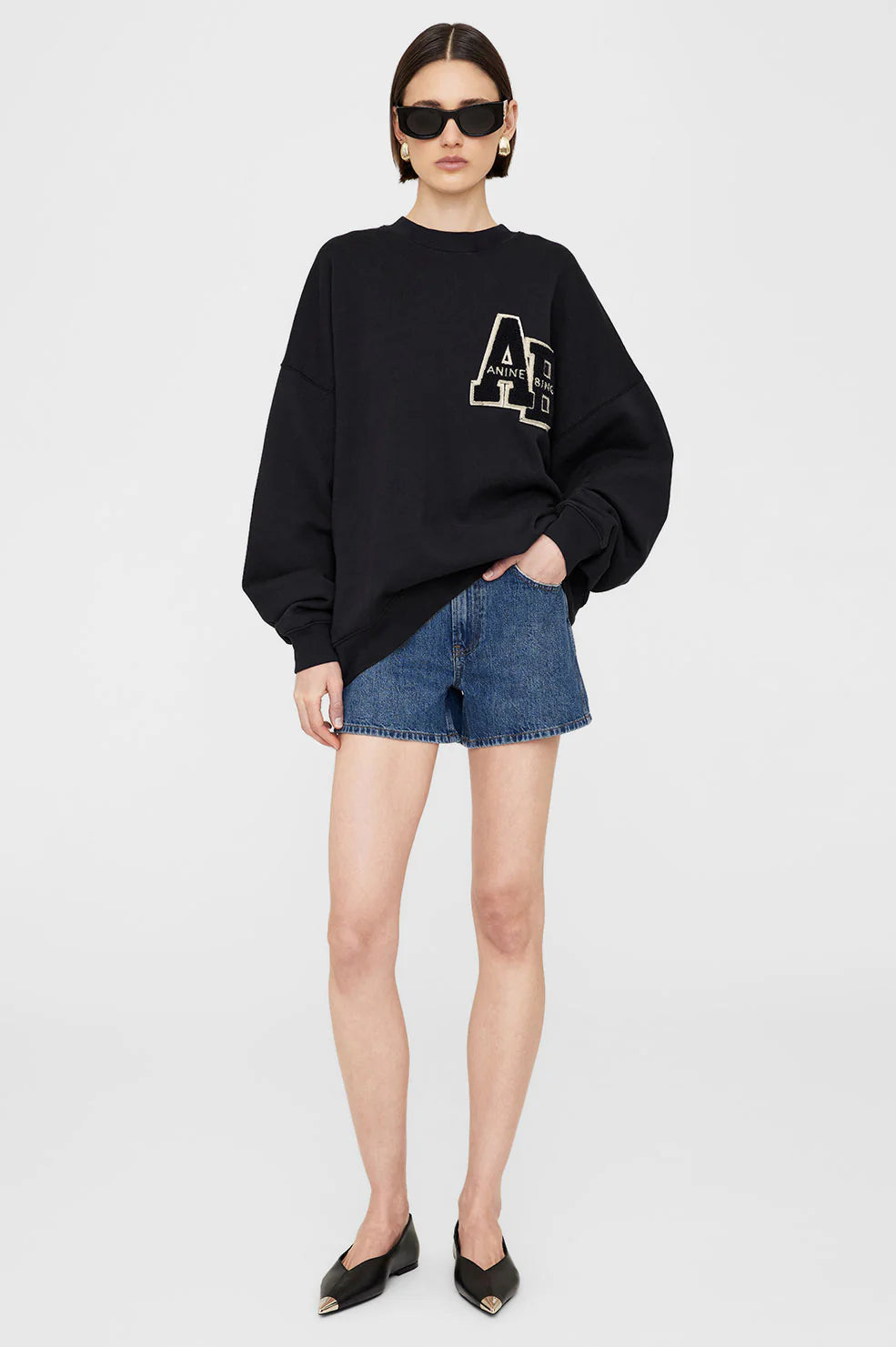 Miles Oversized Sweatshirt Letterman