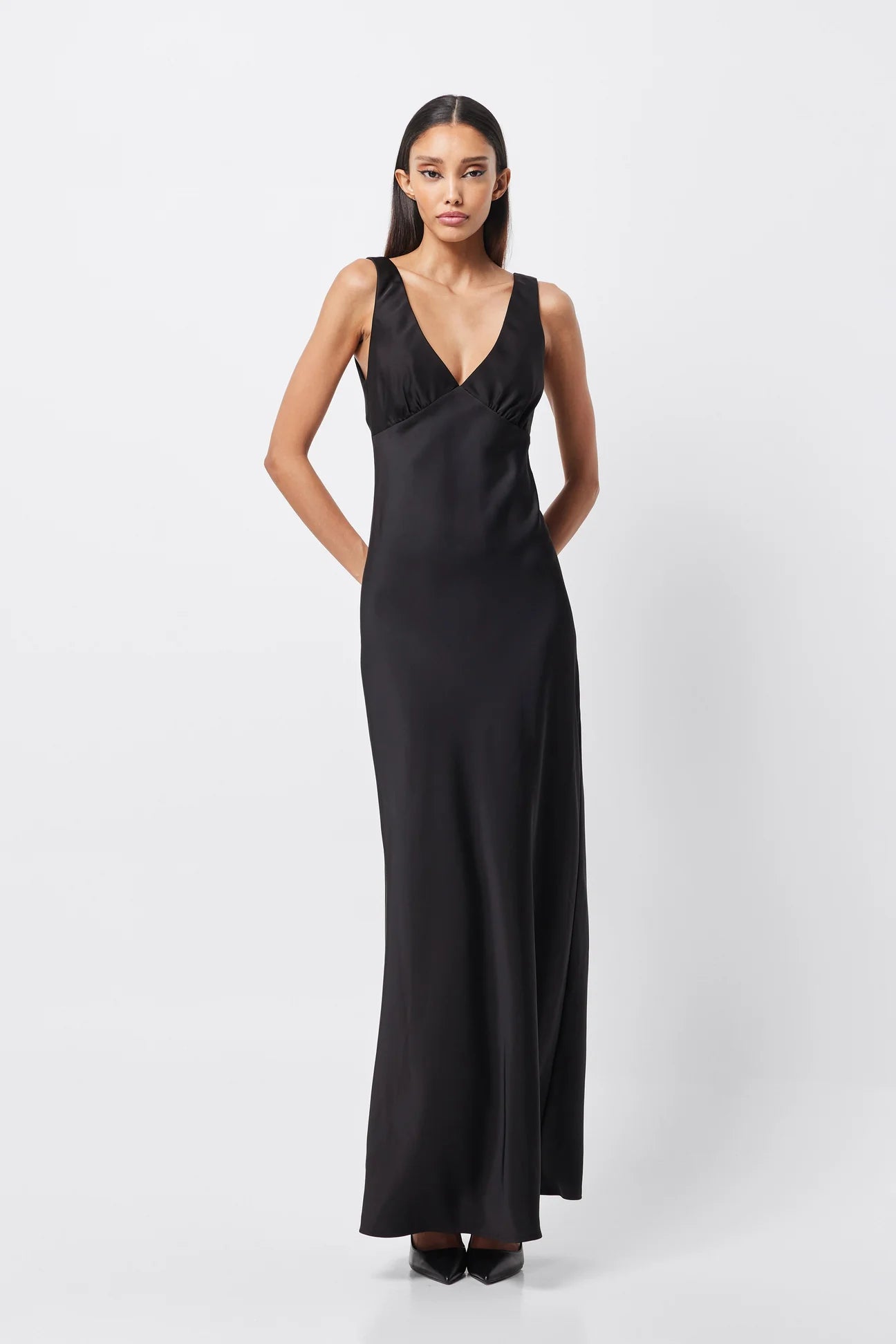 Nuance V Neck Maxi Dress