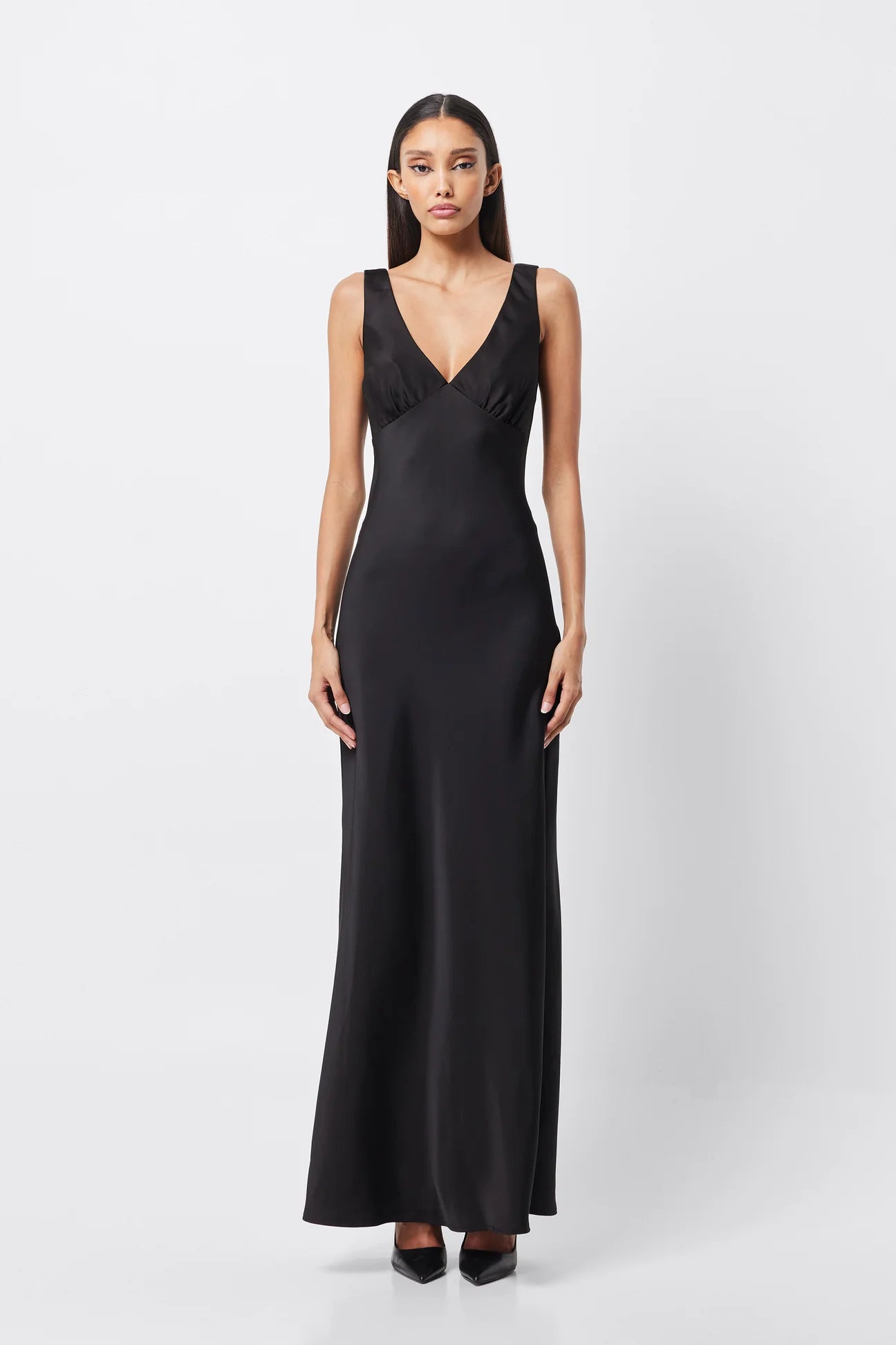 Nuance V Neck Maxi Dress