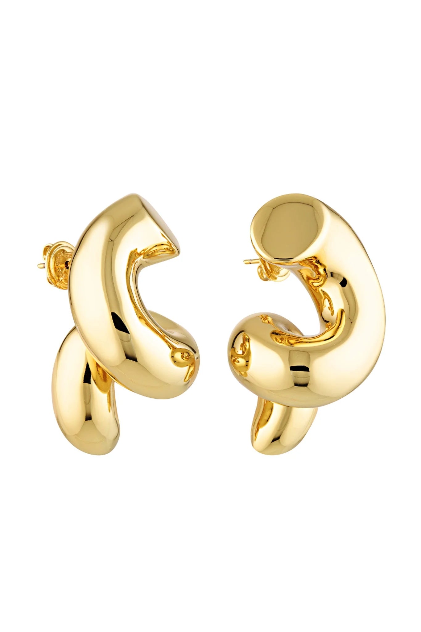 Chubby Knot Earrings - Gold