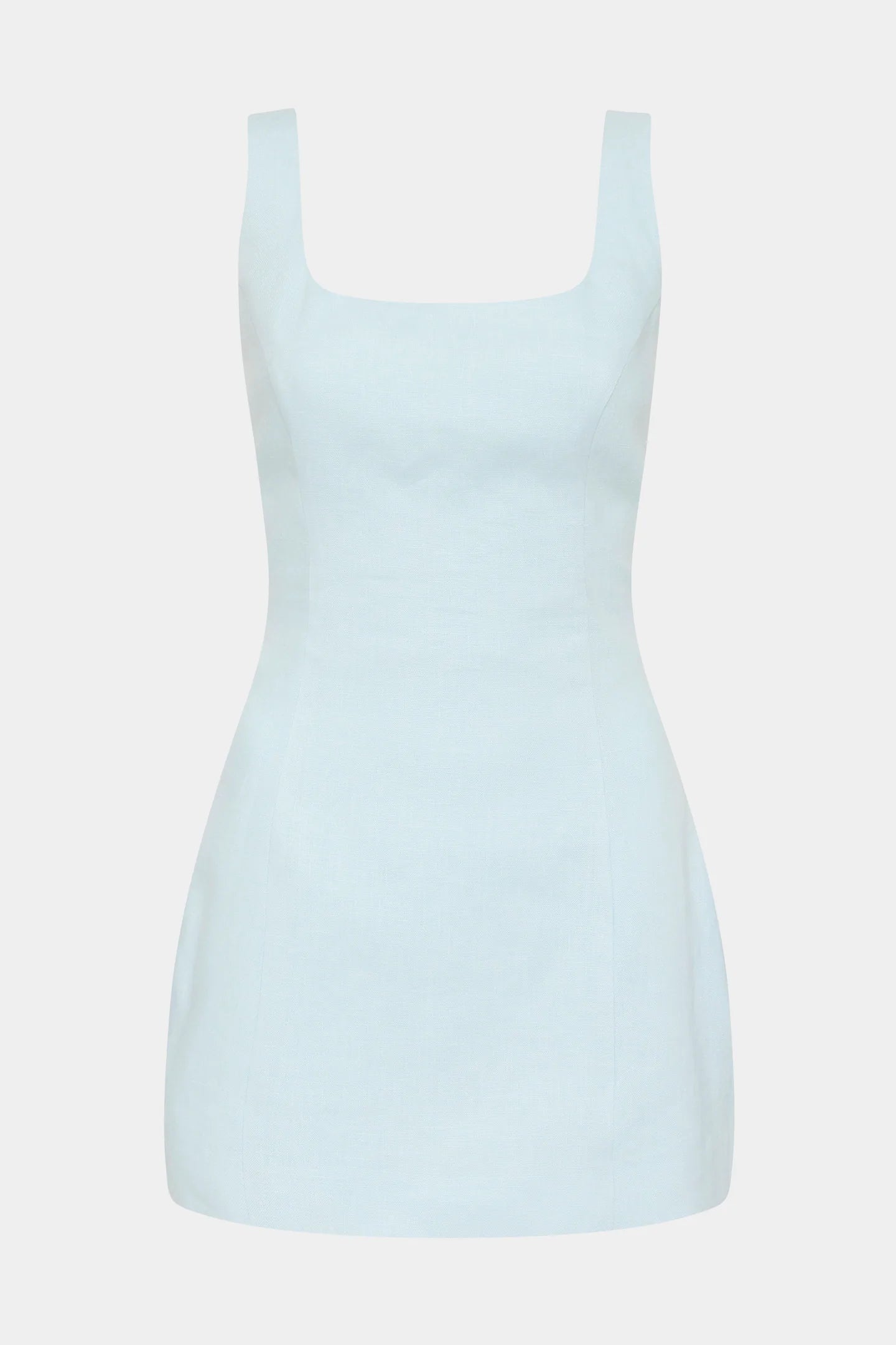 Iris Tie Mini Dress - Light Blue