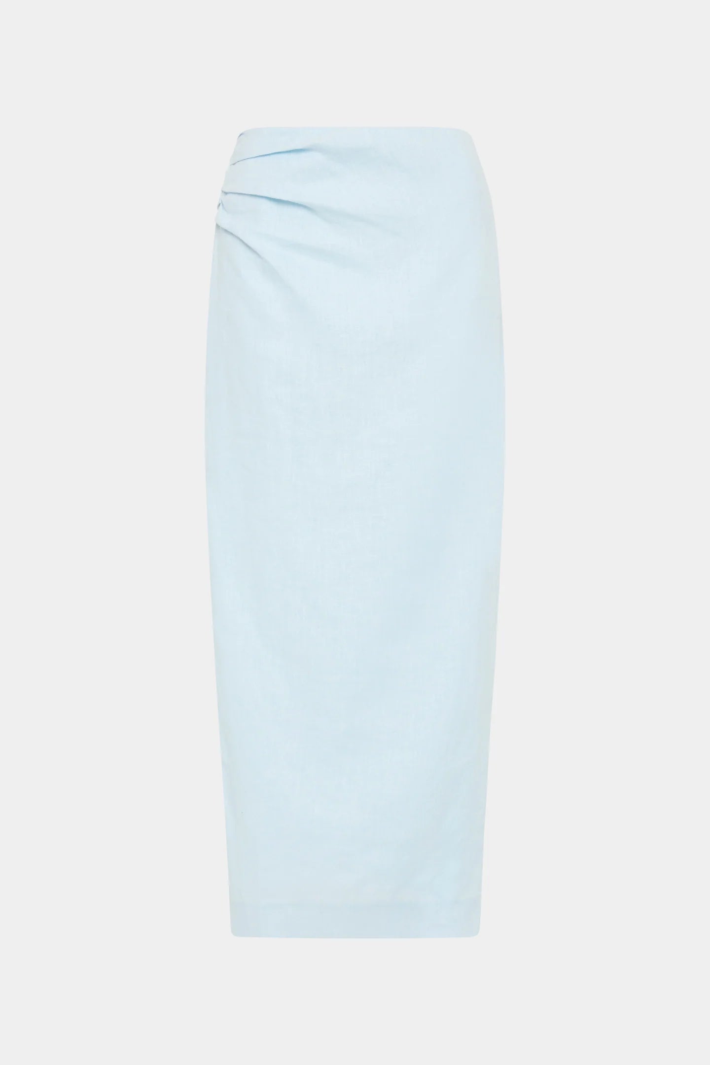 Iris Asymmetric Midi Skirt - Light Blue