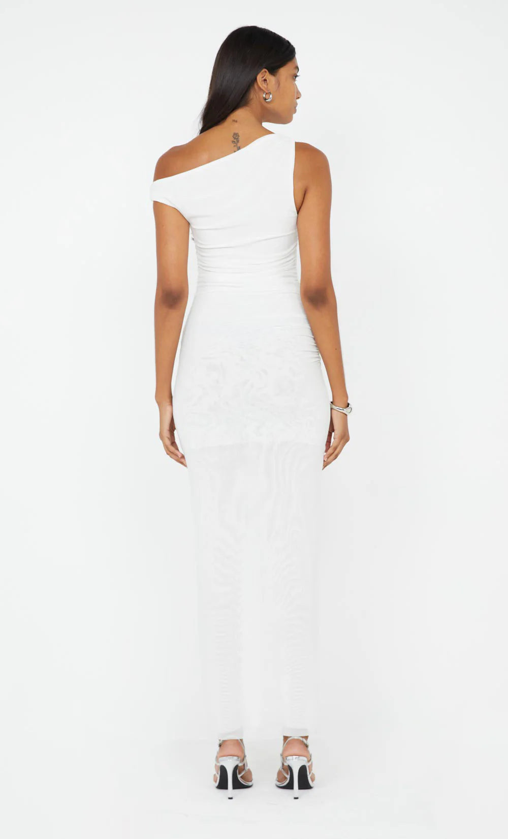 Sania Asym Dress - White